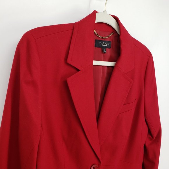 Talbots Red Blazer - Picture 3 of 8